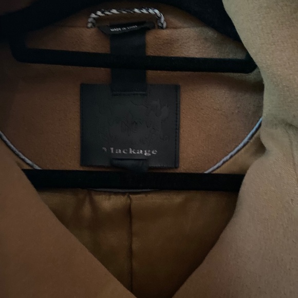 Mackage Beige / Caramel Wool Coat - Picture 4 of 8